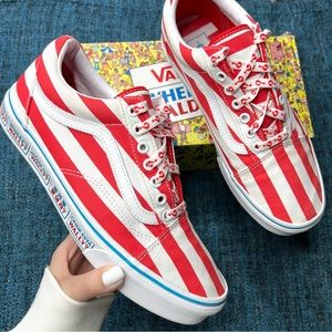 Vans x Where's Waldo International Stripes Old Skool Sneakers RARE